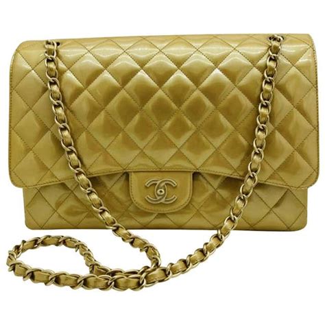 chanel classic gold bag|chanel bag gold hardware.